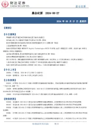 晨会纪要