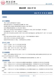 晨会纪要