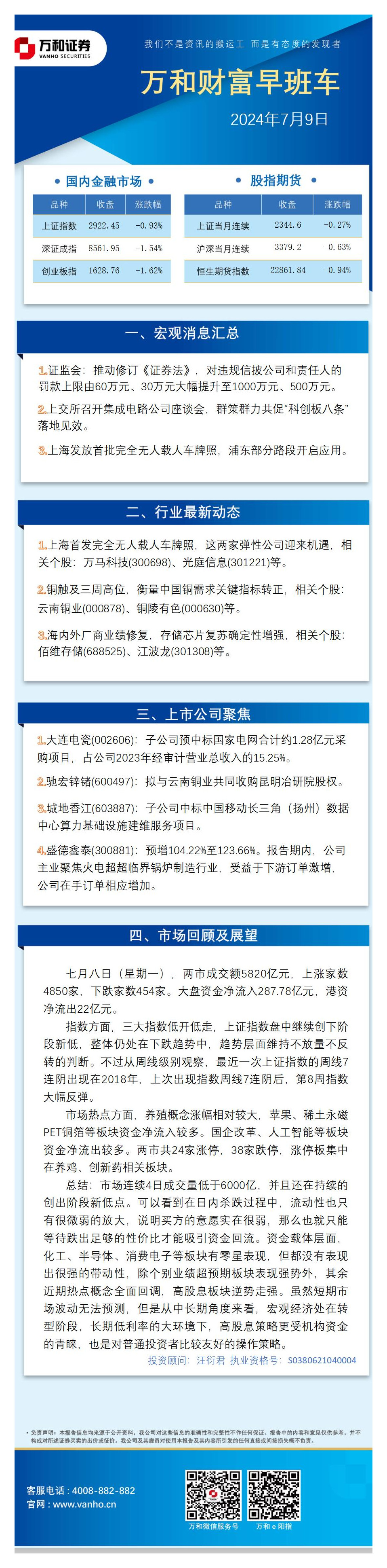 万和财富早班车