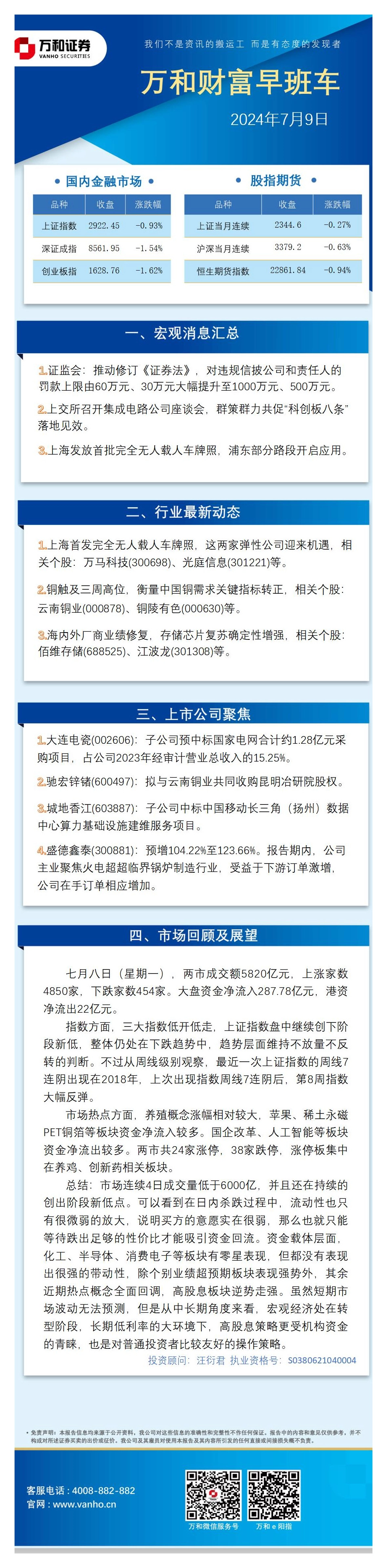 万和财富早班车