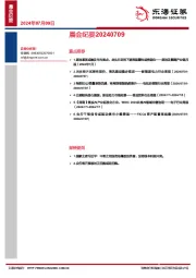 晨会纪要