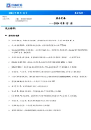 晨会纪要2024年第121期