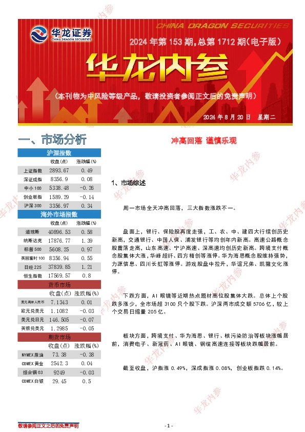 华龙内参2024年第153期，总第1712期（电子版）