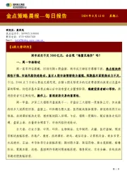 金点策略晨报—每日报告