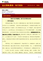 金点策略晨报—每日报告