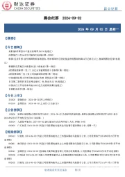 晨会纪要