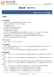 晨会纪要