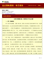 金点策略晨报—每日报告