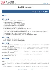 晨会纪要