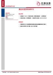晨会纪要