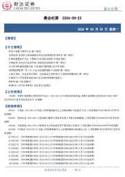 晨会纪要