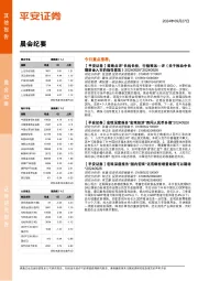 晨会纪要