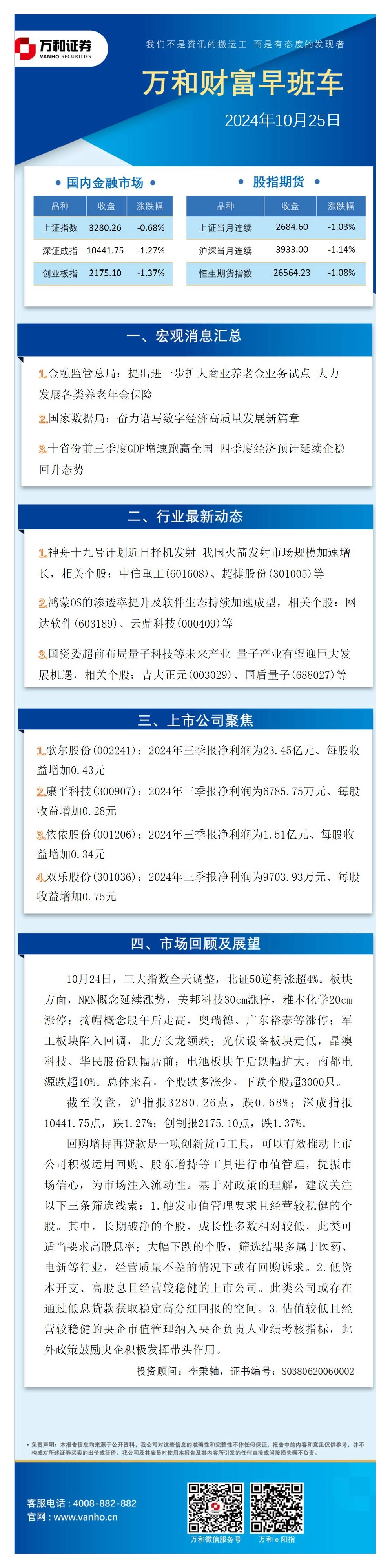 万和财富早班车