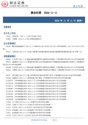 晨会纪要