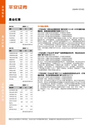晨会纪要