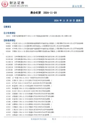 晨会纪要