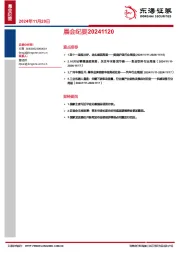晨会纪要