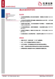 晨会纪要
