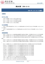 晨会纪要