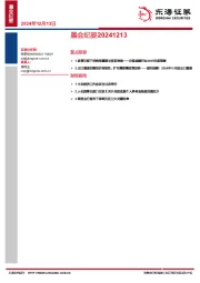 晨会纪要