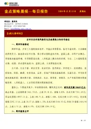 金点策略晨报—每日报告