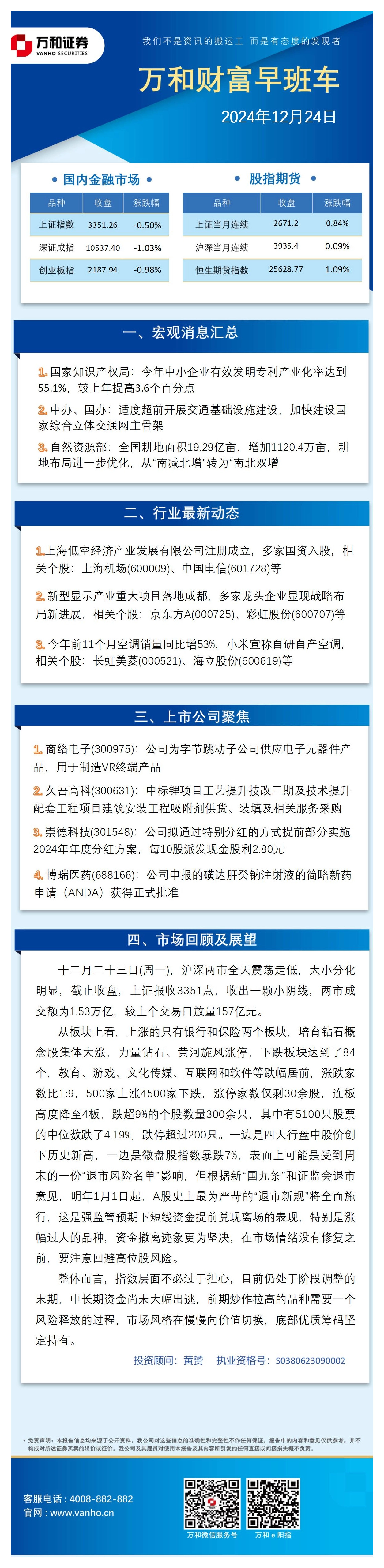 万和财富早班车