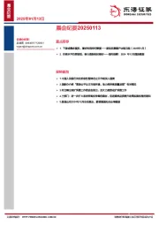 晨会纪要