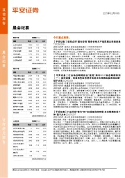 晨会纪要