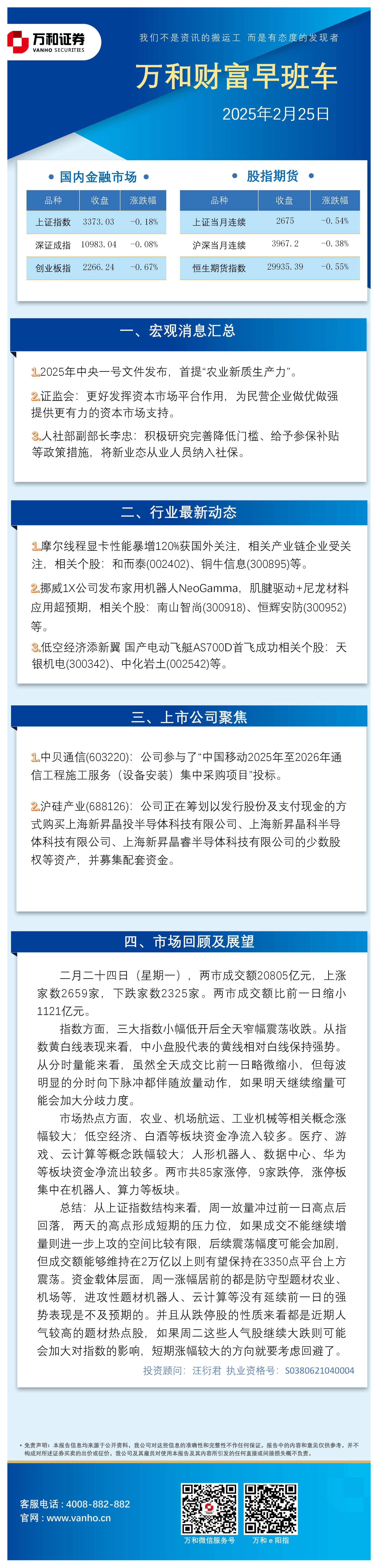 万和财富早班车