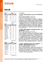 晨会纪要