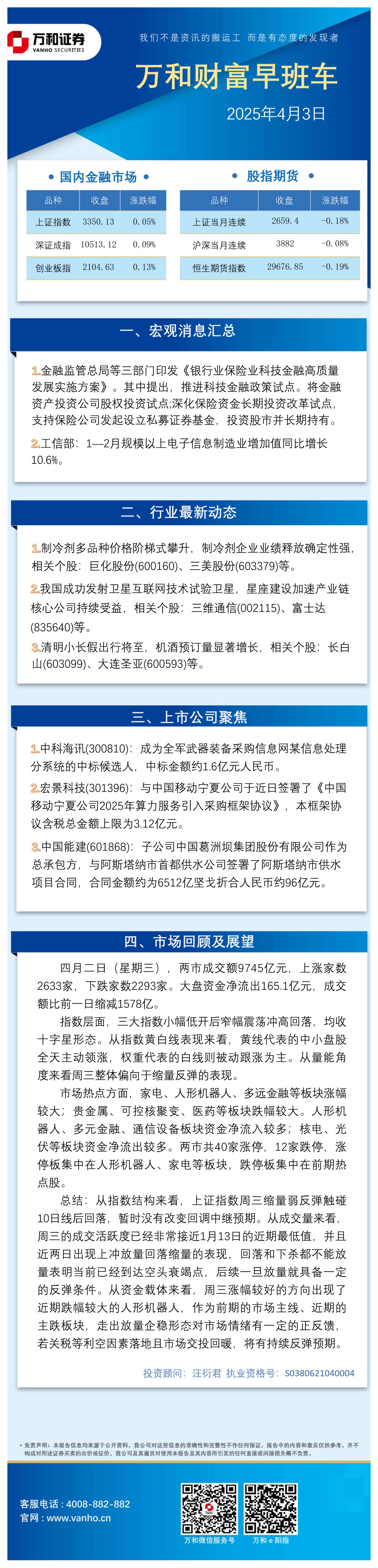 万和财富早班车