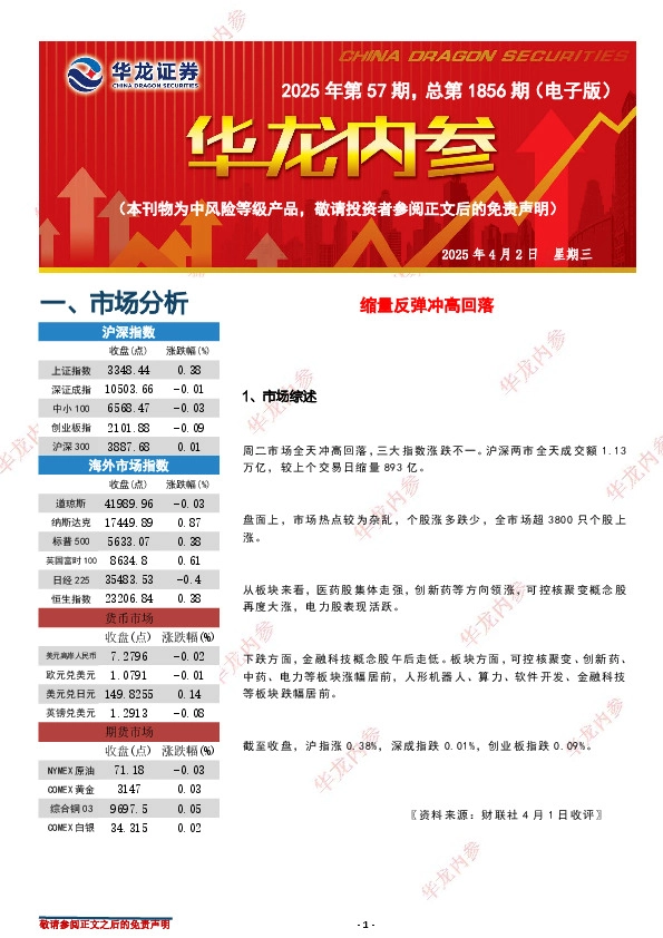 华龙内参2025年第57期，总第1856期（电子版）