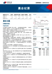 晨会纪要
