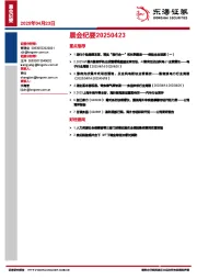 晨会纪要