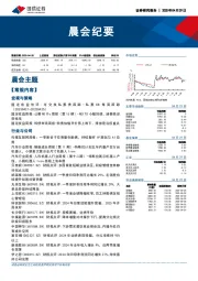 晨会纪要