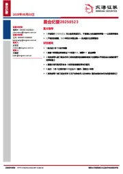 晨会纪要