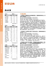晨会纪要