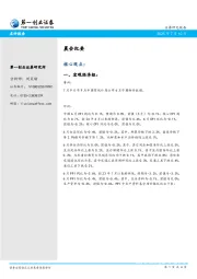 晨会纪要