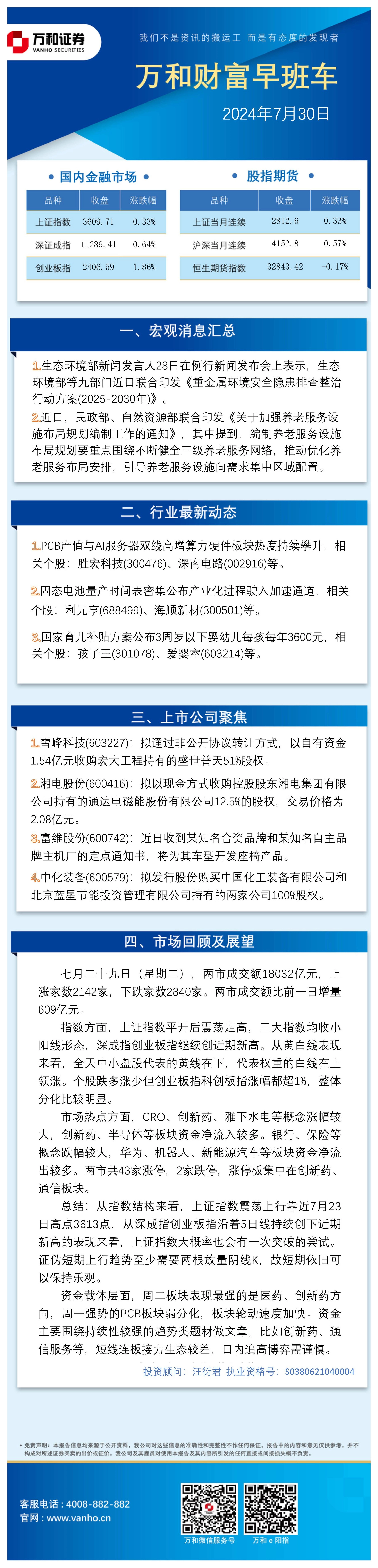 万和财富早班车