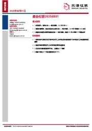 晨会纪要