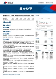 晨会纪要
