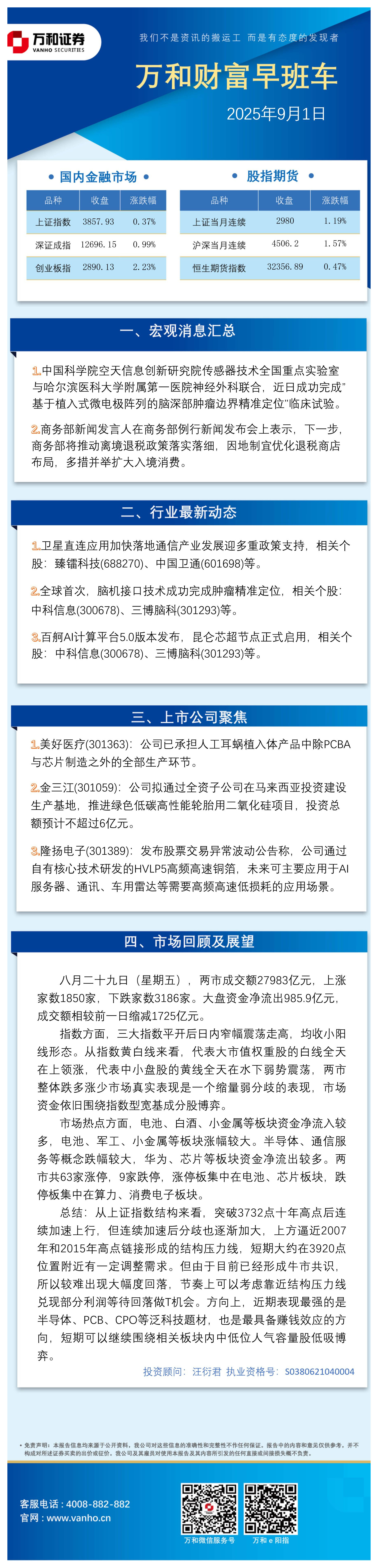 万和财富早班车