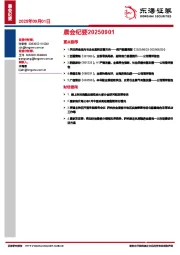 晨会纪要