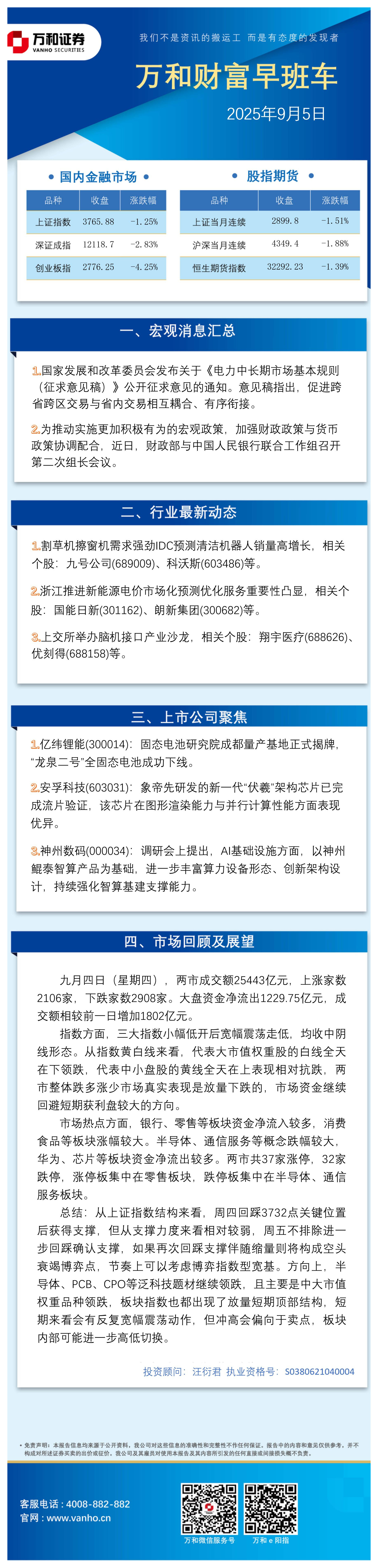 万和财富早班车