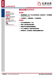 晨会纪要