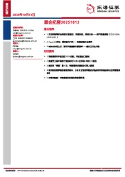 晨会纪要
