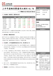 钢铁行业日报：上半年废钢消费量同比增长46.1%