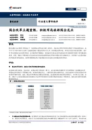 餐饮旅游行业重大事件快评:国企改革主题重燃,积极布局旅游国企龙头