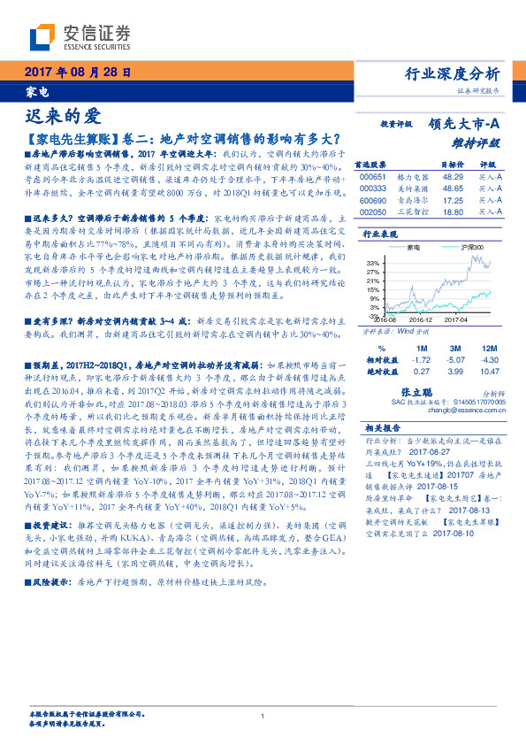 家电：迟来的爱