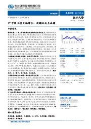 机械设备行业深度报告：17中报业绩大幅增长，周期与成长共舞